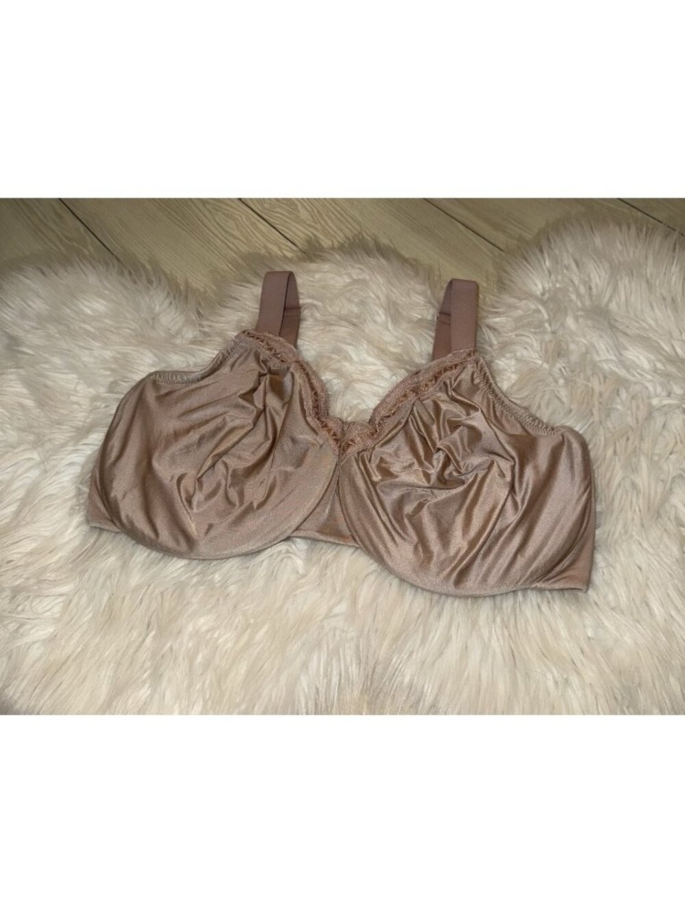 Wacoal 855213 Perfect Primer Full Figure Bra Underwire Lace Womens 36H Beige